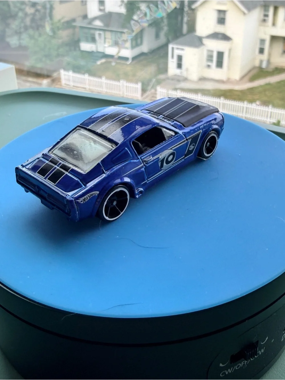 Hot Wheels bright blue